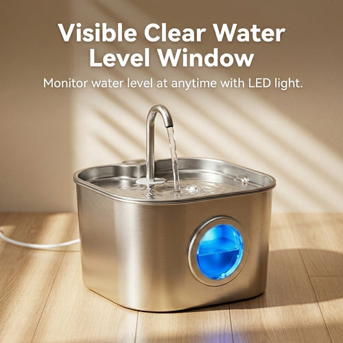 Cat Water Fountain Stainless Steel