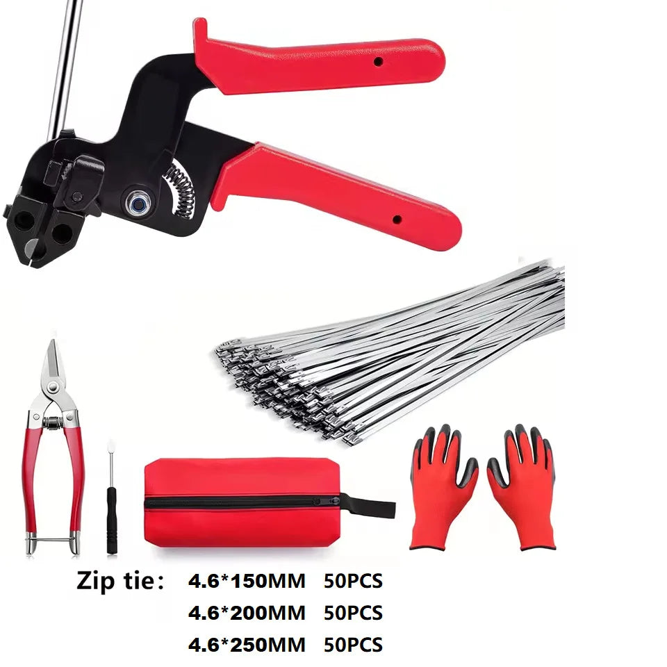 Type3 Color Manual Cable Tie Tightening Tool With Cutting Head