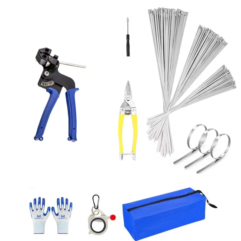 Type5 Color Manual Cable Tie Tightening Tool With Cutting Head