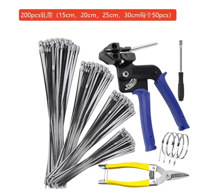 Type6 Color Manual Cable Tie Tightening Tool With Cutting Head