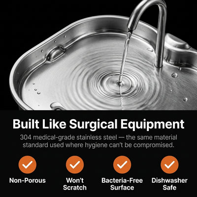 Cat Water Fountain Stainless Steel