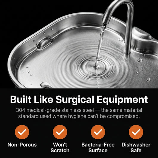 Cat Water Fountain Stainless Steel