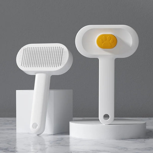 Self-Cleaning Cat Grooming Brush