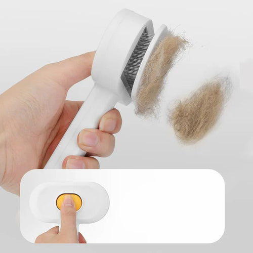 Self-Cleaning Cat Grooming Brush